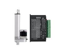 Linear Actuator With Nema17 Stepper electronic starter DC Linear Actuator Stepper electronic starter 50-500mm Stroke Aluminum alloy Push Rod(500N.m 10MM-S,50MM)