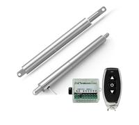 Linear Actuators with Remote Control Max Load 1100N Stroke 10-300mm Stainless Steel Push Rod Small Telescopic Motor(Stroke 150mm,24V 300N 12mm per s)