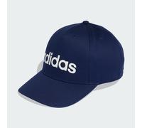 adidas Unisex Linear Baseball Cap, Dark Blue/White, S-M