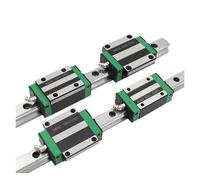 Linear Bearing Rail,2pcs Linear Guide HGR20 Wide 20 mm + 4pcs HGH20CA Slider Block(200 mm)