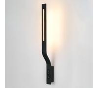 Linear Bedside Wall Sconce, Ultra-Thin Metal Wall Lamp with Touch Panel Switch, Modern LED Wall Light - 12W, Bedroom Background Wall Atmosphere Lamps, Nordic Simple Wall Lights