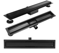 Linear Drainage Rea Neox 1000 Black, Stainless Steel