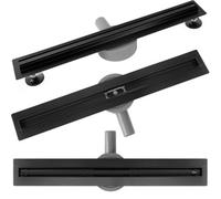 Linear Drainage Rea Neox Slim Pro 700 Black, Stainless Steel