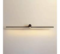 Linear Flute Wall Light, Metal Long Strip Wall Sconce with Mini Reading Spotlight, Modern LED Wall Lamp, Bedside Wall Lights, Background Wall Decorative Lighting Wall Lamps, 3000K