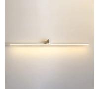 Linear Flute Wall Light, Metal Long Strip Wall Sconce with Mini Reading Spotlight, Modern LED Wall Lamp, Bedside Wall Lights, Background Wall Decorative Lighting Wall Lamps, 3000K