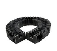 Linear Guide Dust Cover 1pc HGR45 Linear Guide Organ CNC Bellows Dust Proof Cover Flame-Proof 200-1000MM(400mm)