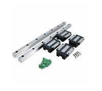 Linear Guide Grade P 2 Pcs HGH20/HGR20 200-2500mm Linear Rails + 4 Pcs HGH20CA/HGW20CC Slides Carriages with Nipple (Color : 2 Rails 4 HGH20CA, Size : 600mm)