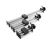 Linear Guide Manual Sliding Table 100-500MM Stroke Ballscrew SFU1204 Handwheel Double Optical Axis CNC Table Saw 3D Printer XY(400mm)