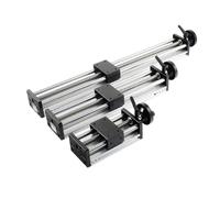 Linear Guide Manual Sliding Table 100-500MM Stroke Ballscrew SFU1204 Handwheel Double Optical Axis CNC Saw 3D Printer XY(100mm)