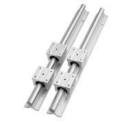 Linear Guide Rail 2 pcs SBR12 300mm Linear Rail with 4 Pcs SBR12UU Blocks For CNC Machine