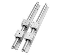 Linear Guide Rail,2 pcs SBR16 500mm Linear Rail+4 Pcs SBR16UU Blocks For CNC Machine
