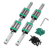 Linear Guide Rail Kit 2Pcs HGR20 700mm Slide Rails with HGH20CA Bearing Block, High Precision Low Noise for CNC Machine and DIY Projects