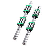Linear Guide Rail Kit 2Pcs HGR20 700mm Slide Rails with HGH20CA Bearing Block, High Precision Low Noise for CNC Machine and DIY Projects