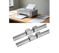 Linear Guide Rail Kit with Aluminum Bracket and Sliding Blocks for CNC Machines, Compatible with SBR20, Length 1500mm for Precision Motion Control