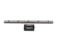 Linear Guide Rail Kit with Ball Bearing Steel Block, Linear Bearing Slider for 3D Printers and CNC Machines, High Speed Motion Guide Rail with Wear Slider (300mm)