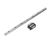 Linear Guide Rail Kit with Ball Bearing Steel Slider Block, High Speed Linear Motion Bearing for 3D Printers and CNC Machines, Precision P Grade Up - Locking Type (400mm)