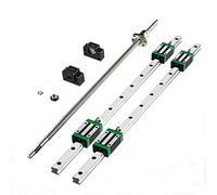 Linear Guide Rail Kit2Pcs HGR20 2200mm Linear Slide Rails with HGH20CA Carriage Block High Precision Low Noise CNC Parts for Machine DIY Projects & Crafting