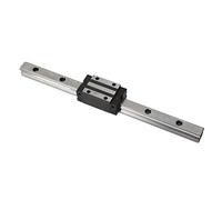 Linear Guide Rail with HGH25CA Bearing Slide Block, Square Linear Motion Rail for CNC Machines and 3D Printers, Resistant Precision Rail System with Lock Type (400mm)