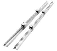 Linear Guide Rails 2PCS SBR12 SBR16 SBR20 SBR25 800-2200mm & 4PCS UU Bearing Blocks Smooth Motion(SBR16 1500MM)