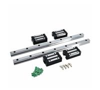 Linear Guides 2 Pcs 2000-4000mm Linear Rails HGR20 HGR25 Docked Rail + 4 Pcs HGH25CA Slides Carriages (Color : 2 Rails 4 HGH20CA, Size : 3800mm)