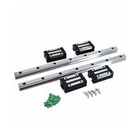 Linear Guides 2 Pcs 2000-4000mm Linear Rails HGR20 HGR25 Docked Rail + 4 Pcs HGH25CA Slides Carriages (Color : 2 Rails 4 HGH20CA, Size : 3800mm)