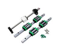Linear guides, linear motion slide guides 2pcs HGR15 Linear Guide Rail + 4pcs Slider Blocks HGH15CA +1 Kit Ball Screw SFU1605(650mm)
