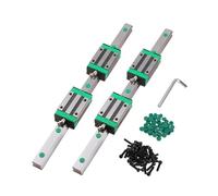 Linear guides, linear motion slide guides 2pcs HGR15 Square Guide Linear Rail + 4pcs HGH15CA Slide Block Carriage(700mm)