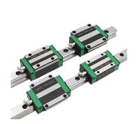 Linear guides, linear motion slide guides 2pcs HGR15 Square Linear Guide Rail 200-1000mm + 4pcs HGH15CA Bearing Blocks(550mm)
