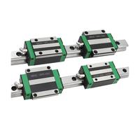 Linear Guides, Linear Sliding Guide Rail and Slide 200-1000mm 2pcs Square Linear Guide Rail HGR20 + 4pcs Bearing Blocks HGW20CC(850mm)
