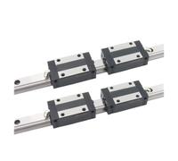 Linear Guides, Linear Sliding Guide Rail and Slide 2pcs Square Linear Guide Rail TRH20 300-800mm with TRH20B Carriages Slider Block(300mm)
