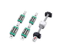 Linear Guides, Linear Sliding Guide Rail and Slide 4pcs HGW15CC Slider Blocks + 2pcs HGR15 Linear Guide Rail +1 Kit Ball Screw SFU1605(800mm)