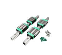 Linear Guides, Linear Sliding Guide Rail and Slide 4pcs HGW15CC Slider Blocks + 2pcs HGR15 Linear Guide Rail for Engraving and Printer(700mm)