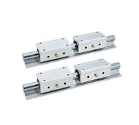Linear Guides, Linear Sliding Guide Rail and Slide 4pcs SBR16LUU Carriages Slides + 2pcs Linear Support Rails SBR16 200mm-1000mm Smooth Motion(650MM)