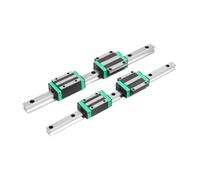 Linear Guides, Linear Sliding Guide Rail and Slide HGR15 15mm Square Linear Guide Rail with HGH15CA Carriages Block Kit(550mm)