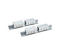 Linear guides, Linear sliding guide rail and slide High Precision 2pcs SBR20 Linear Guide Rail + 4pcs Slider Blocks SBR20LUU(450mm)