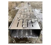 Linear gutter strainers Narrow Stainless Steel Channel Trench - 304 Stainless Steel Outdoor Drain Covers, 15 20Cm Wide Drop-In Floor Drain And Sewerage Grates, For Garden Yard Balony Walkway