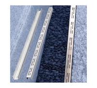 Linear gutter strainers Outdoor Stainless Steel Channel Drain Kit - Slim Trench Drain System For Yard, Patio, Sidewalk & Driveway - 100X8X5Cm Stormwater Management Solution