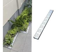 Linear gutter strainers Robust Rainwater Drainage Channel With Removable Stainless Steel Grate Outdoor Drainage System For Courtyards Drain Filter To Block Debris