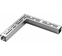 Linear gutter strainers Stainless Steel Drainage Kit - Right Angle Channel Drain For Garden, Kitchen, Balcony & Driveway - Versatile 25X3.5X3Cm Trough For Bathroom & Yard Drainage Solutions