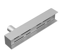 Linear gutter strainers Stainless Steel Outdoor Trench Drain Kit - Slim Drainage System For Garden, Sidewalk, Deck & Bathroom - 25X10X6.5Cm, Ideal For Rain, Snow, Leaves & Debris Control