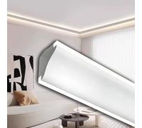 Linear LED Crown Molding Lighting Kit, Cuttable & Interlocking Light Trough for Ceiling Wall/Floor Skirting, Skirting Board Covers - Commercial or Residential(4.0m(13.1ft))