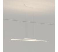 Linear Led Kitchen Lighting Over Island, Modern Long Strip Hanging Lamps Ultra Thin Simple Light for Dining Room Office(Gold(Stepless),120Cm/47.24In)/White(3 Modes)/120Cm/47.24In