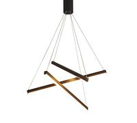 Linear LED Pendant Lights Dining Room Hanging Ceiling Lamp Adjustable Kitchen Island Chandelier Metal Suspension Luminaire
