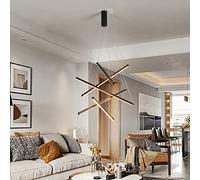 Linear LED Pendant Lights Dining Room Hanging Ceiling Lamp Adjustable Kitchen Island Chandelier Metal Suspension Luminaire