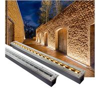 Linear LED Recessed Spotlight for Outdoor Use Waterproof IP67 Garden Corridor Pathway Stair Lighting 85245V 24W Green Energy Efficient Landscape Lighting