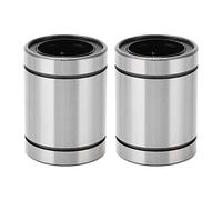Linear Motion Ball Bearing LM35UU High Precision Low Friction Rubber Sealed Linear Cylindrical Bearing for 3D Printer CNC Machine 2 Pcs Set Bearing Steel 35mm Inner Diameter