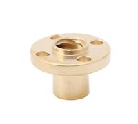 Linear Motion Ball Screw Machine Parts 1~10PCS Trapezoidal T8 Screw Nut 8mm Copper Screws For Stepper Motor Lead Diameter 10mm Pitch 2mm Brass(Style A 1pc)