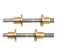 Linear Motion Ball Screw Machine Parts 1pcs 304 Stainless Steel T8 Lead Screw OD 8mm Pitch 2mm For 3D Printer Part(100mm)