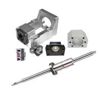 Linear Motion Ball Screw Machine Parts 1pcs Ball Screw Double Nut DFU1605 Set For Stepper Servo Motor Travel Length 1500 1000 End Processing Coupler(1400mm)