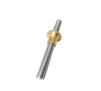 Linear Motion Ball Screw Machine Parts 1pcs Precision Trapezoidal Threaded T20*4 With Copper Nut 20mm(650mm)